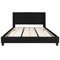 Merrick Lane Chenoa Upholstered Platform Bed with Button Tufted Headboard